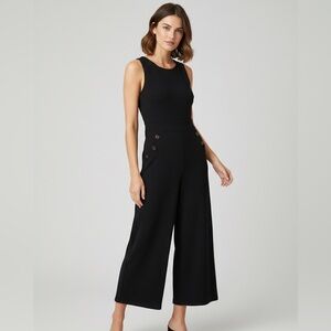 Elegant Black Sleeveless Jumpsuit